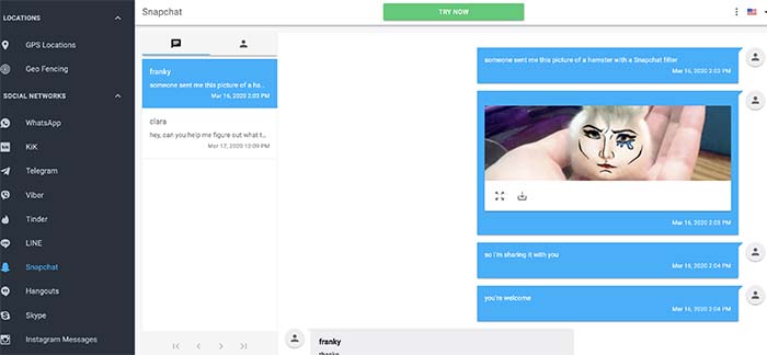 Snapchat Cheating: Bust a Cheater with A Spy App 3 mspy demo snapchat